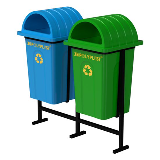 LITTERBIN RANGE 80 Ltr (PW80LB) Twin bin with stand