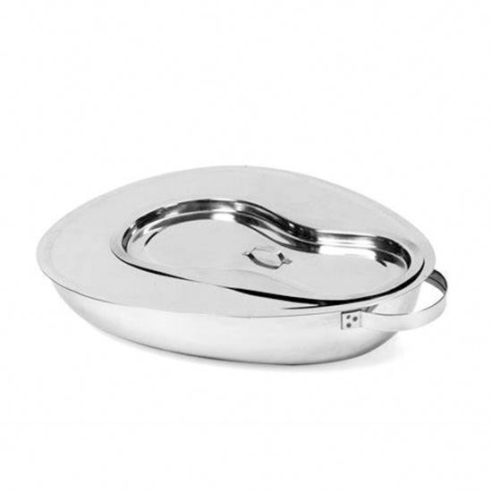 Bed Pan SS with Cover Male or Female
