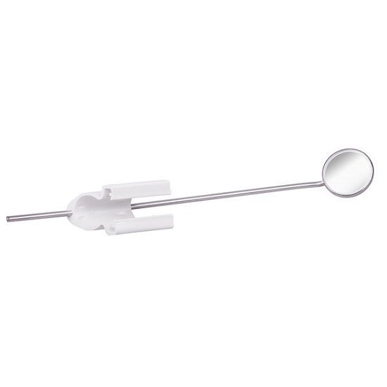 Combination holder with laryngeal mirror
