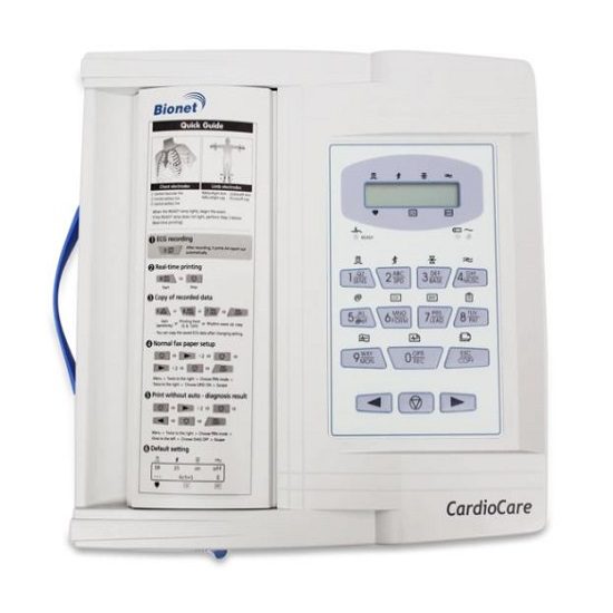 Interpretive 12 Channel Electrocardiogram ECG/EKG Machine CardioCare 2000