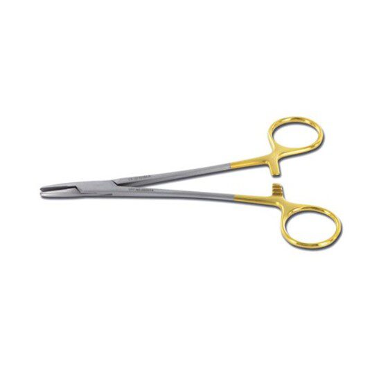 Needle Holder( Castroviejo ) 7,0 T.C. Gold Handle