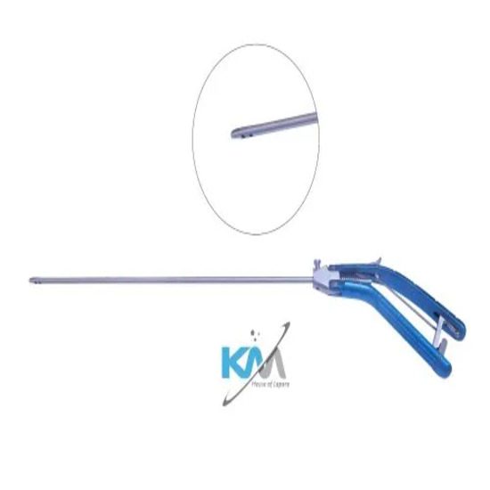 Needle Holder Curved Blue Handle