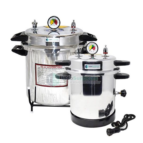 Autoclave Mirror Finish Electric 1 KW Load 10 Ltrs