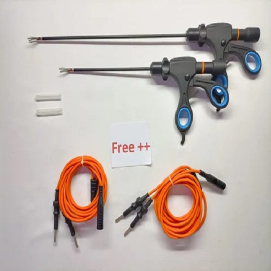 Laparoscopic Bipolar Sealer Cutter 5mm Silver Jaw Reusable Surgical Instruments