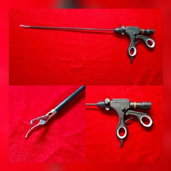 Laparoscopic Bipolar Sealer Cutter Silver Jaw 5mmx330mm Reusable Surgical Instrument