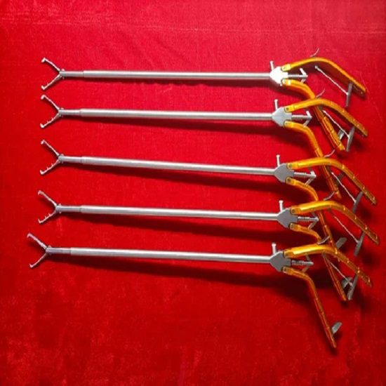 Laparoscopic Gun Type Tenaculum Forcep 10mmx330mm Reusable Surgical Instruments