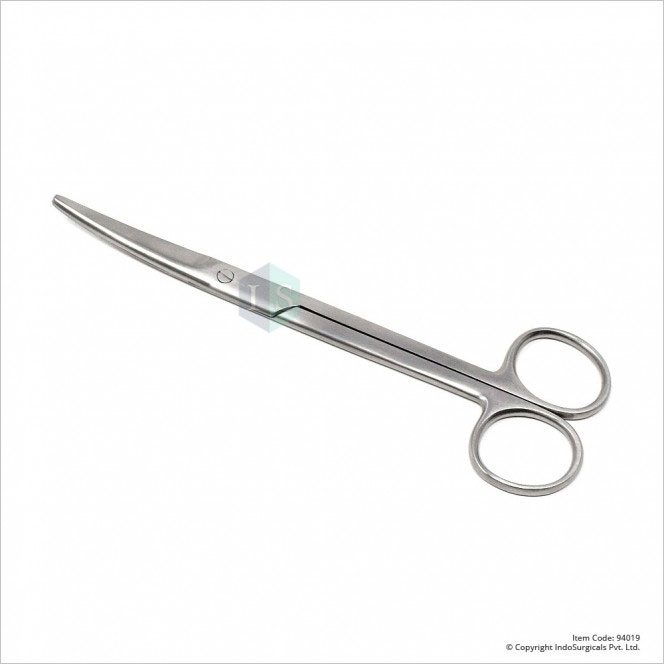 Mayo Scissor Curved Bladed