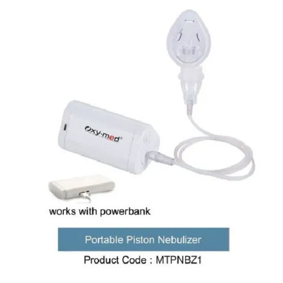Portable Piston Nebulizer Medical Machine( Work With Power Bank )