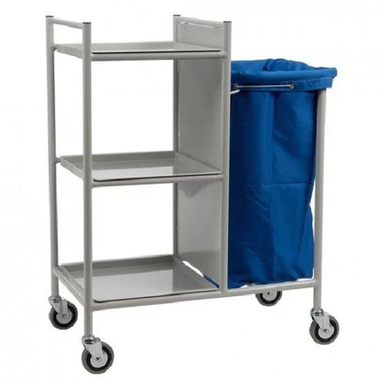 SS 304 Linen Trolley