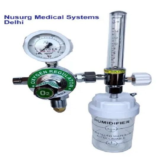 Single Gauge Oxygen Mox Regulator With BPC Flowmeter