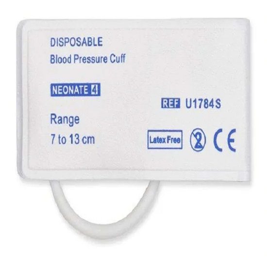 Disposable Neonate 4 Single Hose NIBP Cuff Neonate