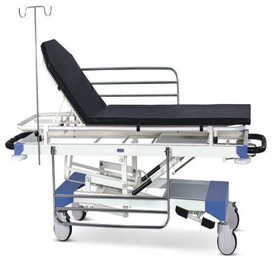 Medimek Emergency & Recovery Trolley Height On Hydraulic Pump With Suitable Mattress Mi-4076