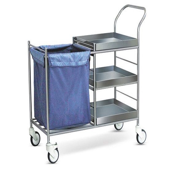 Medimek Linen Serving Trolley SS Framework Mi-5050