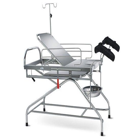 Medimek Obstetric Labour Table Telescopic SS Framework With Suitable Mattress Mi-7085