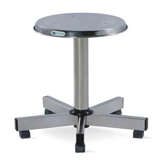 Medimek Revolving Stool SS Framework 5 Pronged Base Mi-5032